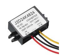 sourcing map DC 36V/48V to DC 24V Power Converter 1A 24W Step Down Converter Adjustable Voltage IP67 Waterproof Transformer Power Supply Module Power Adapter for Car Truck Solar System