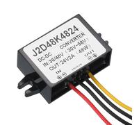 sourcing map DC 36V/48V to DC 24V Power Converter 2A 48W Step Down Converter Adjustable Voltage IP67 Waterproof Transformer Power Supply Module Power Adapter for Car Truck Solar System