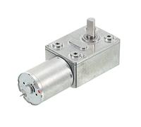 sourcing map DC 6V 18RPM Turbo Worm Geared Motor 6mm D Shaft High Torque Gear Box Reduction Electric Motor