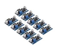 sourcing map DC-DC Buck Converter Voltage Regulator Adjustable Buck Module LM 2596 4-40V to 1.25-37V 3A for Power Adjustment Power Transformers 10 Pcs