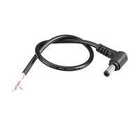 sourcing map DC Power 5.5mm x 2.5mm 4A 30cm Length Barrel Male Plug Right Angle Cord Cable Connector Pigtail 2pcs
