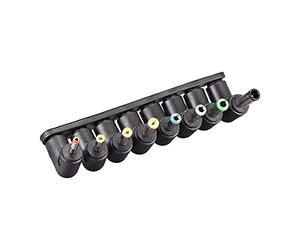 sourcing map DC Power Adapter Kit 8pcs 5.5 x 2.1mm Right Angle Jack Converter Barrel Connector 2Sets