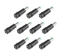 sourcing map DC Power Connector 5.5x2.1mm Female Jack to 6.3x3.0mm Male Adapter Barrel Connector 10pcs