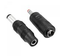 sourcing map DC Power Connector Right Angle, 5.5x2.1mm Male to 3.5x1.35mm Female and 5.5x2.1mm Female to 3.5x1.35mm Male for Electronics Projects 5 Set