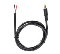 sourcing map DC Power Pigtails Cable, 5.5mm x 2.5mm Male Barrel Plug Connector to Bare Wire Open End 100cm for PC Laptop Toys Cellphone Electronic Device