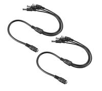 sourcing map DC Power Splitter 1 Female to 3 Male 5.5mm x 2.1mm Y Adapter Cable for CCTV Camera LED Strip Light 2Pcs