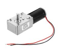 sourcing map DC12V 20RPM Reversible Worm Geared Motor Reducer Motor 8mm D Shape Shaft High Torque Gear Box Reduction Electric Motor for Sweepers, Printers, Ovens