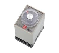 sourcing map DC24V Timer Relay, Time Relay Timing Delay on Time 8 Pin 12S-6M Knob Control with Socket, AH3-3