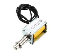 sourcing map DC3V 3mm Pull Type Solenoid Electromagnet, 3mm/15g 0mm/80g, Open Frame, Linear Motion