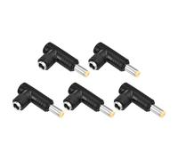 sourcing map DC5525 Female Input to 30V 240W DC5525 Male Output Power Converter Connector Adapter Max 240W 5.5x2.5mm Female Jack to 5.5x2.5mm Male Elbow Barrel Converter for Laptop, 2pcs Yellow