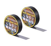 sourcing map Deck Joist Tape 4CM x 15.2M, 2 Rolls Butyl Joist Tape for Decking, Deck Joist Flashing Tape for Wood Joists Beams