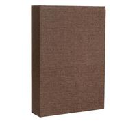 sourcing map Decorative Books, 8.7 x 5.9 Linen Fake Books for Decoration Faux Decor Book for Modern Aesthetic Home Office Coffee Table Shelf Desktop Display, Dark Brown