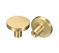 sourcing map Decorative Wall Hooks, 2Pcs - Solid Brass Entryway Coat Hooks, Hangers Wall Mounted for Bathroom, Cloakroom, Wardrobe, Shoe Cabinet (32mm x 20mm)
