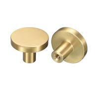 sourcing map Decorative Wall Hooks, 2Pcs - Solid Brass Entryway Coat Hooks, Hangers Wall Mounted for Bathroom, Cloakroom, Wardrobe, Shoe Cabinet (28mm x 20mm)