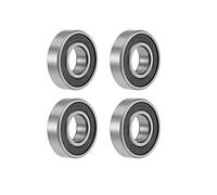 sourcing map Deep Groove Ball Bearings 10mm x 22mm x 6mm Double Sealed Chrome Steel Z2 ABEC1 4pcs