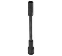 sourcing map Deep Thin Wall 6 Point Impact Socket 1/2" Drive 12mm Socket 8" Extra Long Metric CR-V Steel Spindle Axle Hex Sockets for Machine Shaft Nuts Bolts Repair, Black