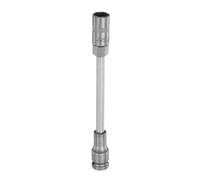 sourcing map Deep Thin Wall 6 Point Impact Socket 1/2" Drive 15mm Socket 8" Extra Long Metric CR-V Steel Spindle Axle Hex Sockets for Machine Shaft Nuts Bolts Repair, Gray
