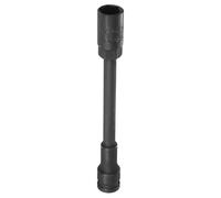 sourcing map Deep Thin Wall 6 Point Impact Socket 1/2" Drive 17mm Socket 8" Extra Long Metric CR-V Steel Spindle Axle Hex Sockets for Machine Shaft Nuts Bolts Repair, Black