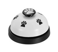 sourcing map Desk Call Bells, 2.8" Front Desk Service Bell, Counter Ringing Bell for Office, Hotel, Classroom, Dinner, Restaurant, Pet Training, White