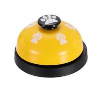 sourcing map Desk Call Bells, 2.8" Front Desk Service Bell, Counter Ringing Bell for Office, Hotel, Classroom, Dinner, Restaurant, Pet Training, Yellow