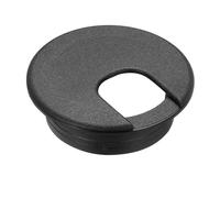 sourcing map Desk Hole Grommet 2 Inch(50mm), ABS Plastic Round Desk Hole Cover Wire Cable Cord Organizer for Home Office Computer Table Cables, Black