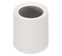 sourcing map Desktop Round Waste Basket, 0.8 gal Open Top Trash Bin Mini Trash Can with Removable Plastic Bin Keeps Liner Bag Hidden Bathroom Garbage for Countertop Kitchen and Car, Cream