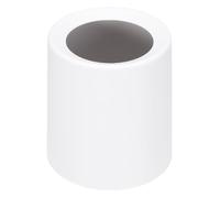 sourcing map Desktop Round Waste Basket, 0.8 gal Open Top Trash Bin Mini Trash Can with Removable Plastic Bin Keeps Liner Bag Hidden Bathroom Garbage for Countertop Kitchen and Car, White