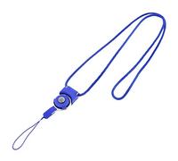 sourcing map Detachable Neck Strap Lanyard Rope for Cell Phone ID Card USB Drive MP3/MP4, Nylon Neck Hanging Rope for Small Electronic Devices, 1pc Blue