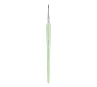 sourcing map Detail Paint Brushes 8mm Pointed Tip Nylon Hair Miniature Painting Brush for Watercolor Oil Acrylic Painting(00#), Green
