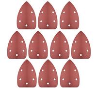 sourcing map Detail Sander Sandpaper, Triangular Sanding Paper, Hook and Loop Sanding Pads, Triangle Oscillating Multi Tool, 800 Grits 5 Holes, 10pcs