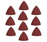 sourcing map Detail Sander Sandpaper, Triangular Sanding Paper, Hook and Loop Sanding Pads, Triangle Oscillating Multi Tool, 60 Grits 10pcs