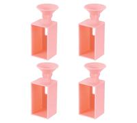 sourcing map Diamond Art Painting Drill Funnel, 4 Pack Portable Funnel Diamond Art Beads Organizer Supplies for Round & Square Containers DIY Crafts Bead Storage Accessories, Pink