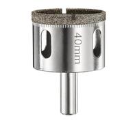 sourcing map Diamond Drill Bit Hole Saw 1-9/16"(40mm) Tile Core Cutting Drilling Tool for Glass Ceramic Marble Porcelain Tile Quartz Gemstone Aquariums