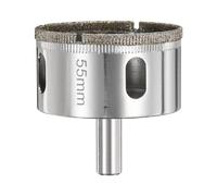 sourcing map Diamond Drill Bit Hole Saw 2-1/6"(55mm) Tile Core Cutting Drilling Tool for Glass Ceramic Marble Porcelain Tile Quartz Gemstone Aquariums