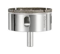 sourcing map Diamond Drill Bit Hole Saw 2-9/16"(65mm) Tile Core Cutting Drilling Tool for Glass Ceramic Marble Porcelain Tile Quartz Gemstone Aquariums