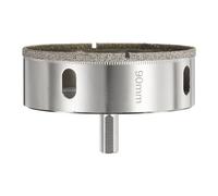 sourcing map Diamond Drill Bit Hole Saw 3-9/16"(90mm) Tile Core Cutting Drilling Tool for Glass Ceramic Marble Porcelain Tile Quartz Gemstone Aquariums