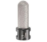 sourcing map Diamond Finger Bit 20mm Dia with 5/8"-11 Thread Diamond Chamfer for Enlarging Shaping Milling Existing Holes on Porcelain Tile Ceramic Marble Countertop, Black