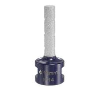 sourcing map Diamond Finger Milling Bits 10mm (3/8") Dia M14 Thread Diamond Milling Bit for Enlarging Shaping Existing Holes in Porcelain Ceramic Tile Marble, Blue