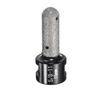 sourcing map Diamond Finger Shaped Milling Bit 15mm 2 Holes with 5/8"-11 Thread for Enlarging Shaping Milling Existing Holes on Marble Countertop, Black