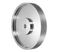 sourcing map Diamond Lapidary Wheel 6 Inch x 1 Inch with 1/2" Arbor Hole 120 Grit Jewelry Grinding Wheels, for Stone Marble Gem Glass Ceramics Crystal Cemented Carbide Steel