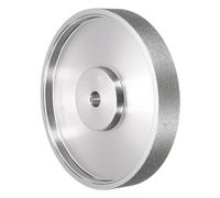 sourcing map Diamond Lapidary Wheel 6 Inch x 1 Inch with 1/2" Arbor Hole 150 Grit Jewelry Grinding Wheels, for Stone Marble Gem Glass Ceramics Crystal Cemented Carbide Steel