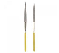 sourcing map Diamond Needle Files, 3mm x 140mm Half Round Type File Handles Hand Tool for Metal Wood Stone Marble 2pcs