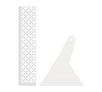 sourcing map Diamond Paint Ruler Kit, Stainless Steel Drawing Ruler with 250 Blank Grids Diamond Mesh Round Dot Drill Alignment Tools for DIY Art Paints Crafts (6.3 x 1.38inch)