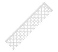 sourcing map Diamond Paint Ruler, Stainless Steel Drawing Ruler with 250 Blank Grids Diamond Mesh Round Dot Drill Alignment Tools for DIY Art Paints Crafts (6.3 x 1.38inch)