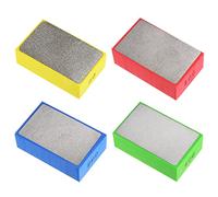 sourcing map Diamond Polishing Pad Set(4pcs) 60# 100# 200# 400# Grits Sanding Blocks for Sanding Ceramics Glass Tile Concrete Stone Marble Wood