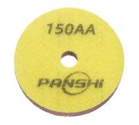 sourcing map Diamond Sponge Polishing Pads 3" Dia 150 Grit Emery Sand Fiber Polishing Pad Wet Use Buffing Pad for Stone Concrete Marble Grinder Polisher Buffing Wheel, Yellow Brown