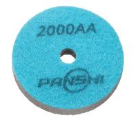 sourcing map Diamond Sponge Polishing Pads 3" Dia 2000 Grit Emery Sand Fiber Polishing Pad Wet Use Buffing Pad for Stone Concrete Marble Grinder Polisher Buffing Wheel, Blue Grey