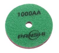 sourcing map Diamond Sponge Polishing Pads 4" Dia 1000 Grit Emery Sand Fiber Polishing Pad Wet Use Buffing Pad for Stone Concrete Marble Grinder Polisher Buffing Wheel, Green Pink
