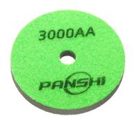 sourcing map Diamond Sponge Polishing Pads 4" Dia 3000 Grit Emery Sand Fiber Polishing Pad Wet Use Buffing Pad for Stone Concrete Marble Grinder Polisher Buffing Wheel, Green Dark Green