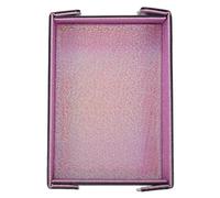 sourcing map Dice Tray PU Leather Mat Magnetic Folding Dice Rolling Tray Holder Laser Gradient Rectangle Storage Box Perfect for DND Table Games & Entryway & Nightstand Organizer (Light Purple)